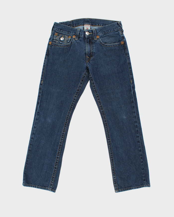 Vintage True Religion Denim Super T Flap Straight Leg Jeans - W34 L32