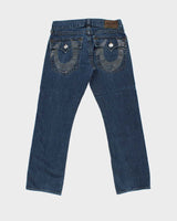 Vintage True Religion Denim Super T Flap Straight Leg Jeans - W34 L32