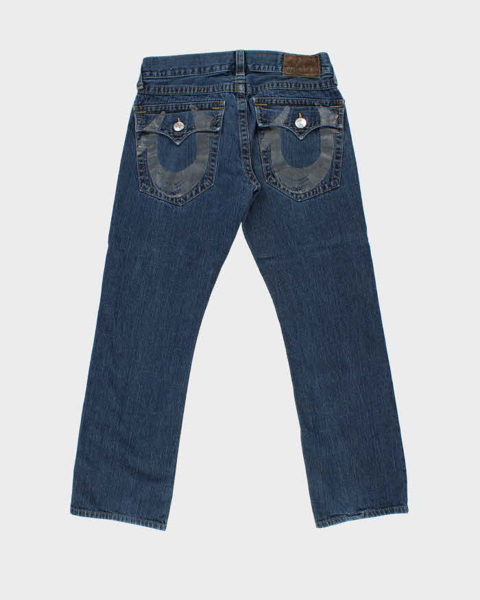 Vintage True Religion Denim Super T Flap Straight Leg Jeans - W34 L32