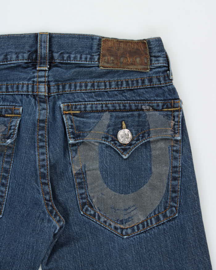Vintage True Religion Denim Super T Flap Straight Leg Jeans - W34 L32