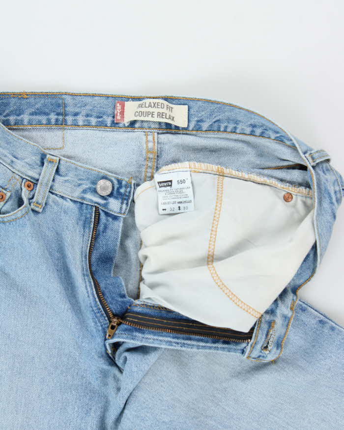 Vintage 1990s Levi's 550 Relaxed Tapered Fit Denim Jeans - W32 L30