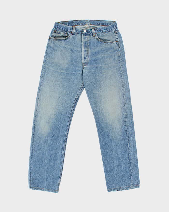 Vintage 1998 Levi's 501 Red Batwing Tag Straight Leg Denim Jeans - W32 L30