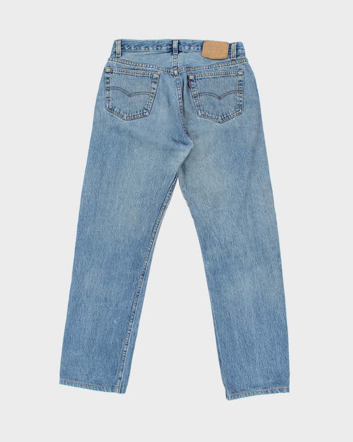 Vintage 1998 Levi's 501 Red Batwing Tag Straight Leg Denim Jeans - W32 L30