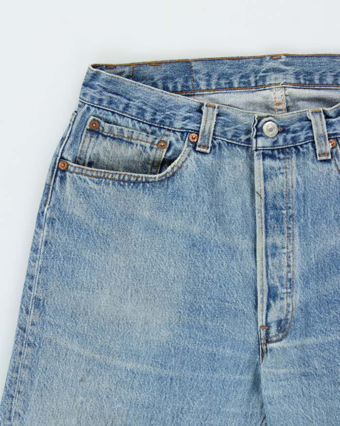 Vintage 1998 Levi's 501 Red Batwing Tag Straight Leg Denim Jeans - W32 L30