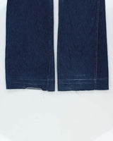 Vintage 1970s San Francisco Riding Gear Contrast Stitch Western Flared Cowboy Jeans - W28 L36