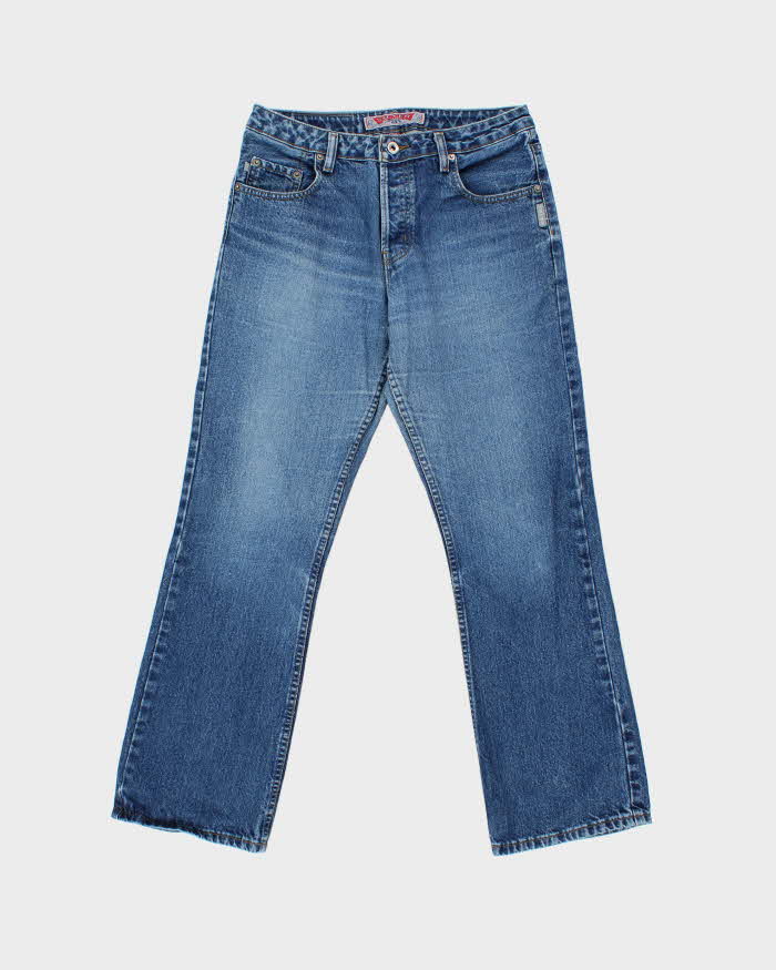 Vintage 1990s Silver Clothing Low Rise Denim Bootcut Jeans - W30 L30