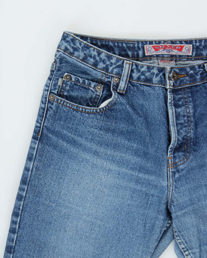 Vintage 1990s Silver Clothing Low Rise Denim Bootcut Jeans - W30 L30