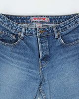 Vintage 1990s Silver Clothing Low Rise Denim Bootcut Jeans - W30 L30