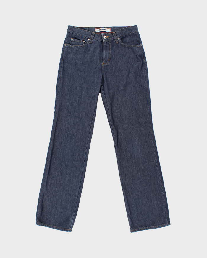 Vintage Y2K 00s Mavi 'Molly' Raw Selvedge Denim Low Rise Flared Jeans - W28 L32