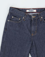 Vintage Y2K 00s Mavi 'Molly' Raw Selvedge Denim Low Rise Flared Jeans - W28 L32
