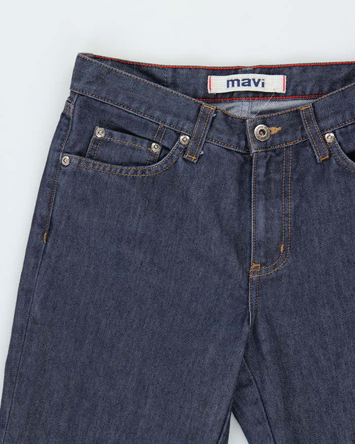 Vintage Y2K 00s Mavi 'Molly' Raw Selvedge Denim Low Rise Flared Jeans - W28 L32