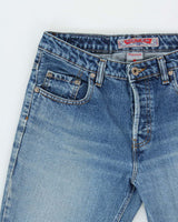 Vintage 1990s Silver Clothing Low Rise Bootcut Denim Jeans - W29 L32