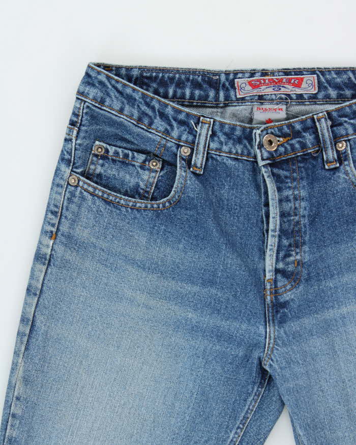 Vintage 1990s Silver Clothing Low Rise Bootcut Denim Jeans - W29 L32