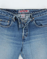 Vintage 1990s Silver Clothing Low Rise Bootcut Denim Jeans - W29 L32