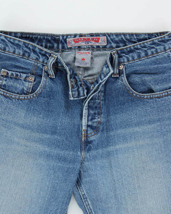 Vintage 1990s Silver Clothing Low Rise Bootcut Denim Jeans - W29 L32