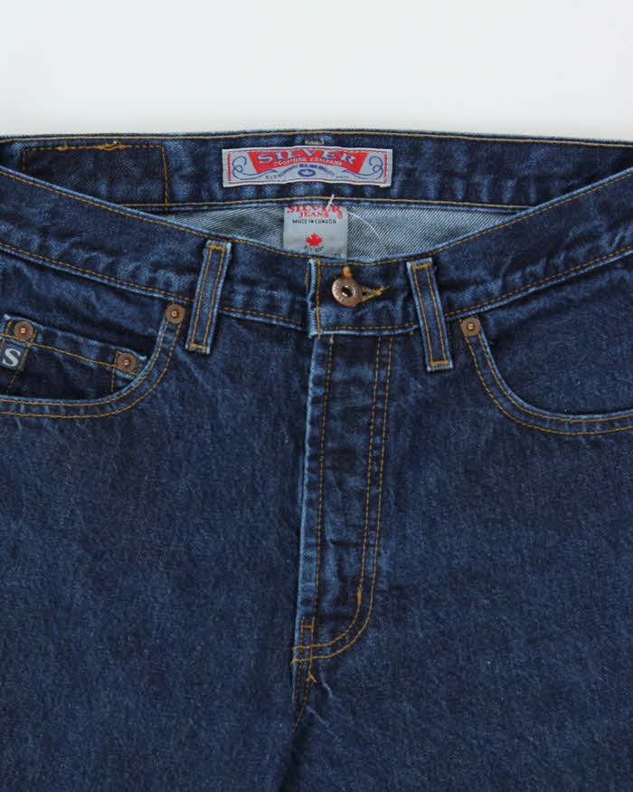 Vintage 1990s Silver Clothing Wide Straight Leg Jeans - W30 L30