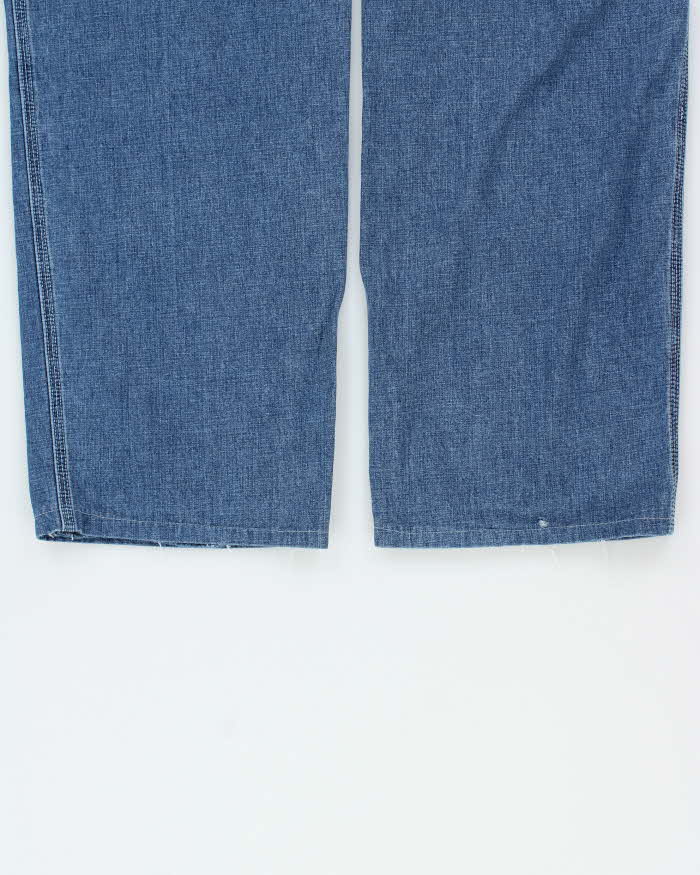 Vintage 1990s Buffalo David Bitton Ultra Wide Leg Chambray Denim Jeans - W29 L30