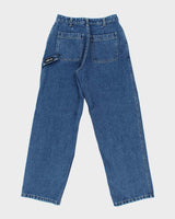 Vintage 1990s Contrast USA Ultra Wide Leg Denim Skater Jeans - W28 L32