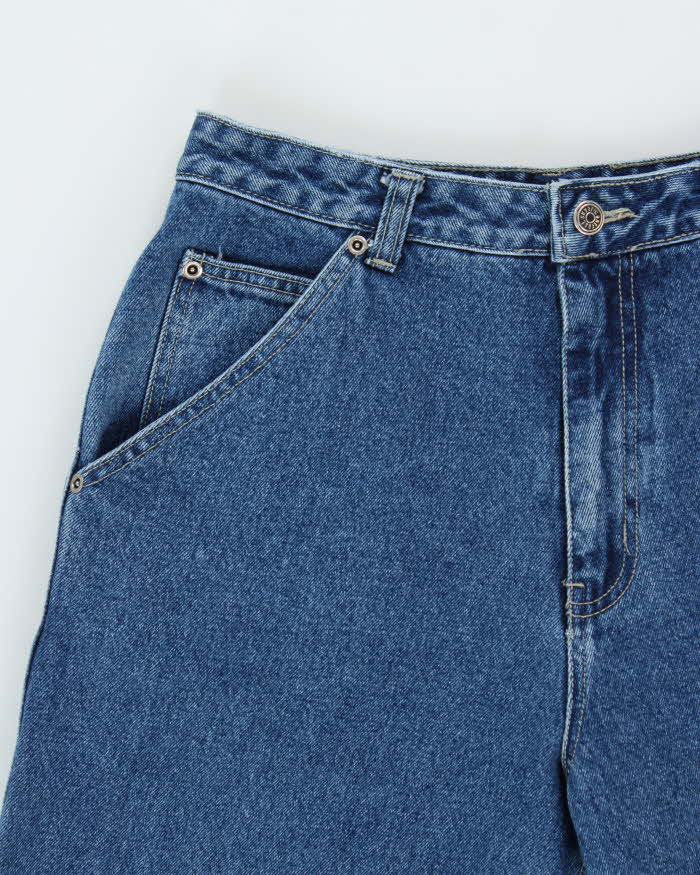 Vintage 1990s Contrast USA Ultra Wide Leg Denim Skater Jeans - W28 L32