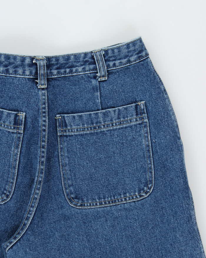 Vintage 1990s Contrast USA Ultra Wide Leg Denim Skater Jeans - W28 L32