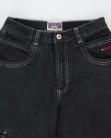Vintage 1990s Nevada Contrast Stitch Ultra Wide Leg Denim Skater Jeans - W26 L28