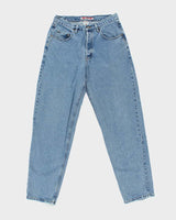 Vintage 1990s Silver Clothing Relaxed Straight Tapered Leg Denim Jeans - W32 L33