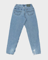 Vintage 1990s Silver Clothing Relaxed Straight Tapered Leg Denim Jeans - W32 L33