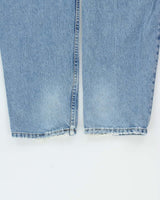 Vintage 1990s Silver Clothing Relaxed Straight Tapered Leg Denim Jeans - W32 L33