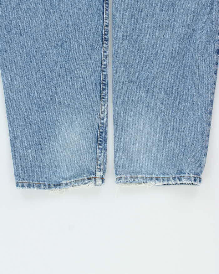 Vintage 1990s Silver Clothing Relaxed Straight Tapered Leg Denim Jeans - W32 L33