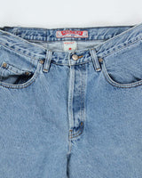 Vintage 1990s Silver Clothing Relaxed Straight Tapered Leg Denim Jeans - W32 L33