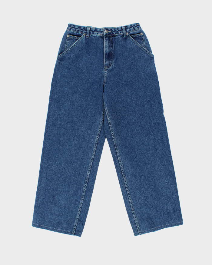 Vintage 1990s Contrast USA Ultra Wide Leg Denim Skater Jeans - W28 L29