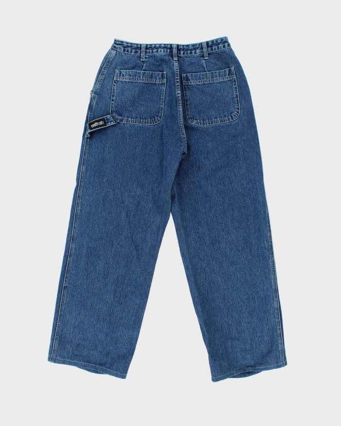 Vintage 1990s Contrast USA Ultra Wide Leg Denim Skater Jeans - W28 L29