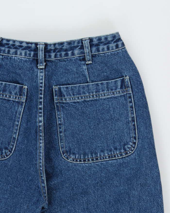 Vintage 1990s Contrast USA Ultra Wide Leg Denim Skater Jeans - W28 L29