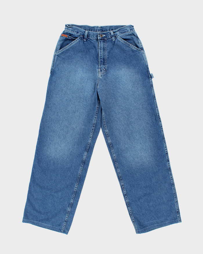 Vintage 1990s Ikeda Ultra Wide Leg Denim Skater Jeans - W31 L30