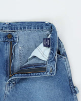 Vintage 1990s Ikeda Ultra Wide Leg Denim Skater Jeans - W31 L30