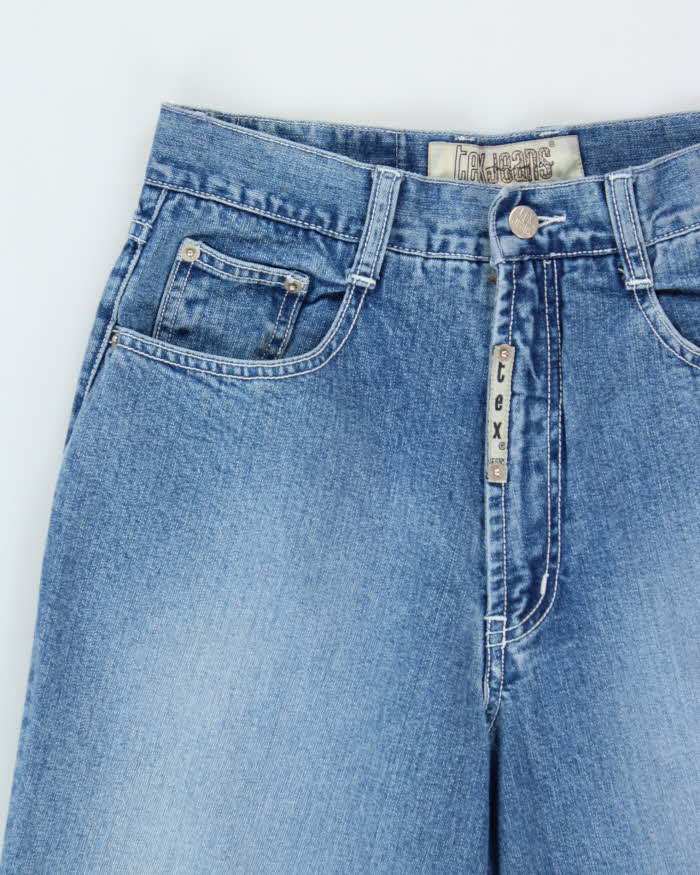 Vintage 1990s Tex USA Straight Wide Denim Jeans - W29 L32
