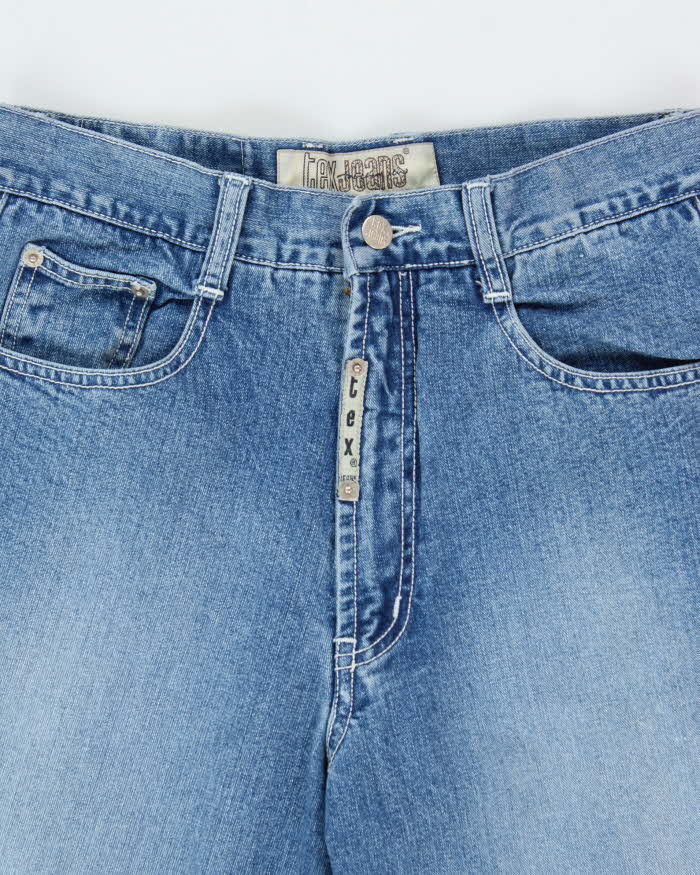 Vintage 1990s Tex USA Straight Wide Denim Jeans - W29 L32