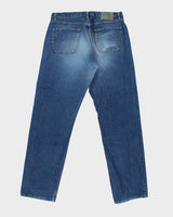 Vintage 1990s Silver Clothing Straight Wide Leg Denim Jeans - W36 L34