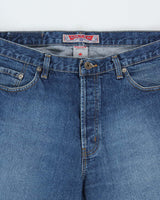 Vintage 1990s Silver Clothing Straight Wide Leg Denim Jeans - W36 L34