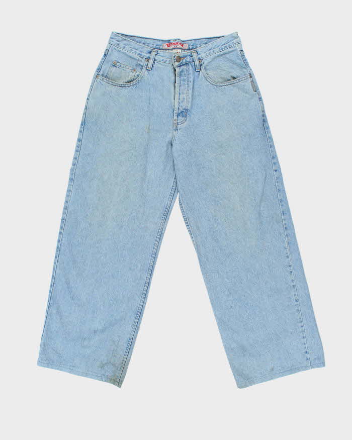 Vintage 1990s Silver Clothing Ultra Wide Leg Denim Jeans - W32 L30