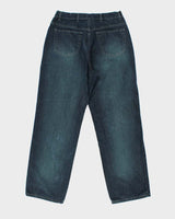 Vintage Y2K 00s Utility Indigo Wide Leg Denim Jeans - W34 L32