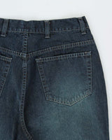 Vintage Y2K 00s Utility Indigo Wide Leg Denim Jeans - W34 L32