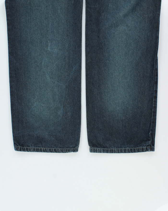 Vintage Y2K 00s Utility Indigo Wide Leg Denim Jeans - W34 L32