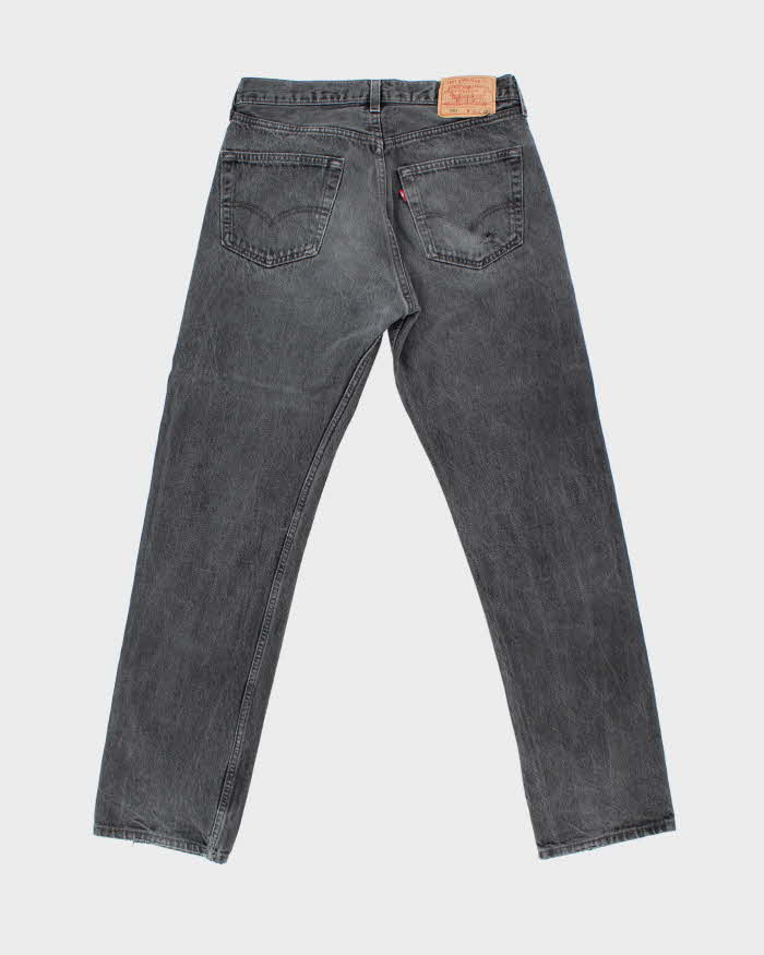 Vintage 1995 Levi's 501 Red Batwing Made In USA Faded Denim Straight Leg Jeans - W32 L32