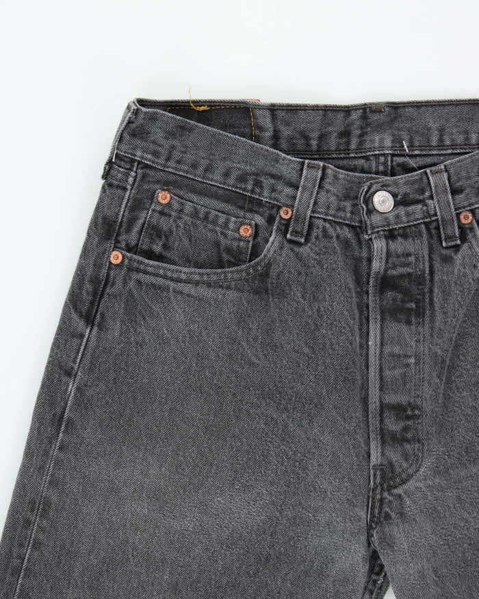 Vintage 1995 Levi's 501 Red Batwing Made In USA Faded Denim Straight Leg Jeans - W32 L32