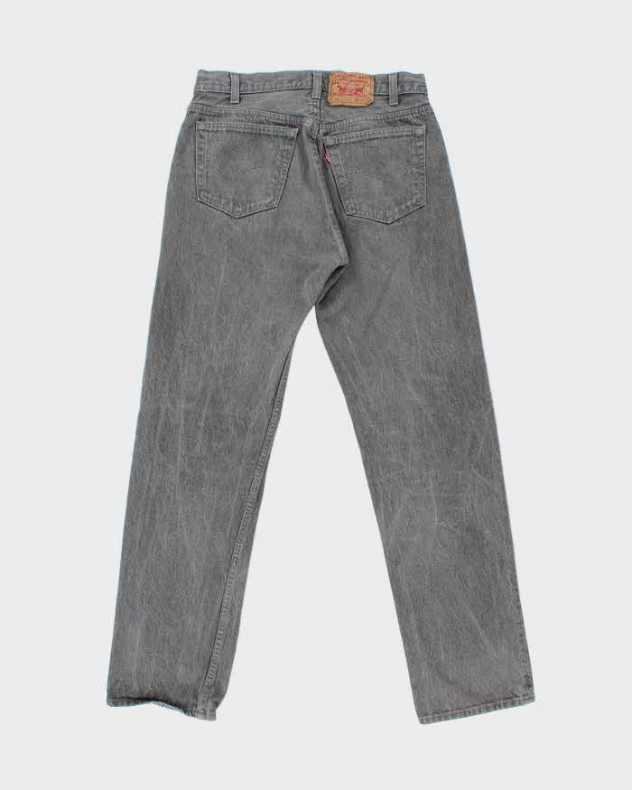 Vintage 1980s Levi's 501 Red Batwing Made In USA Denim Straight Leg Jeans - W32 L32