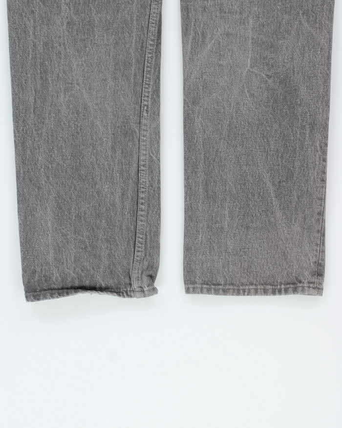 Vintage 1980s Levi's 501 Red Batwing Made In USA Denim Straight Leg Jeans - W32 L32