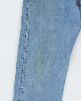 Vintage 1995 Levi's 501 Red Batwing Made In USA Denim Straight Leg Jeans - W32 L30