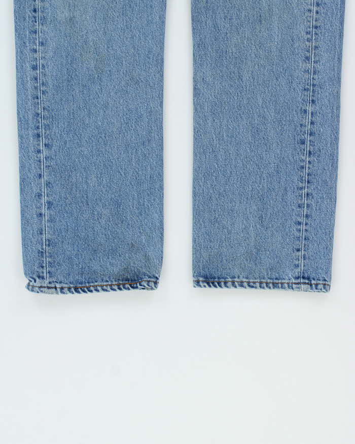 Vintage 1995 Levi's 501 Red Batwing Made In USA Denim Straight Leg Jeans - W32 L30