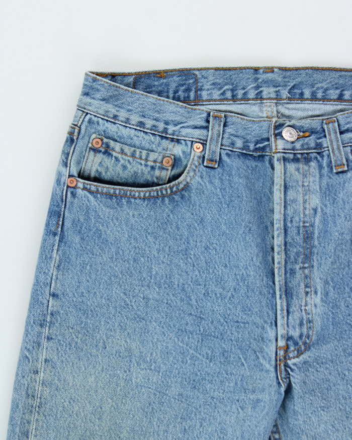 Vintage 1991 Levi's 501 Batwing Tag Made In USA Denim Straight Leg Jeans - W33 L32